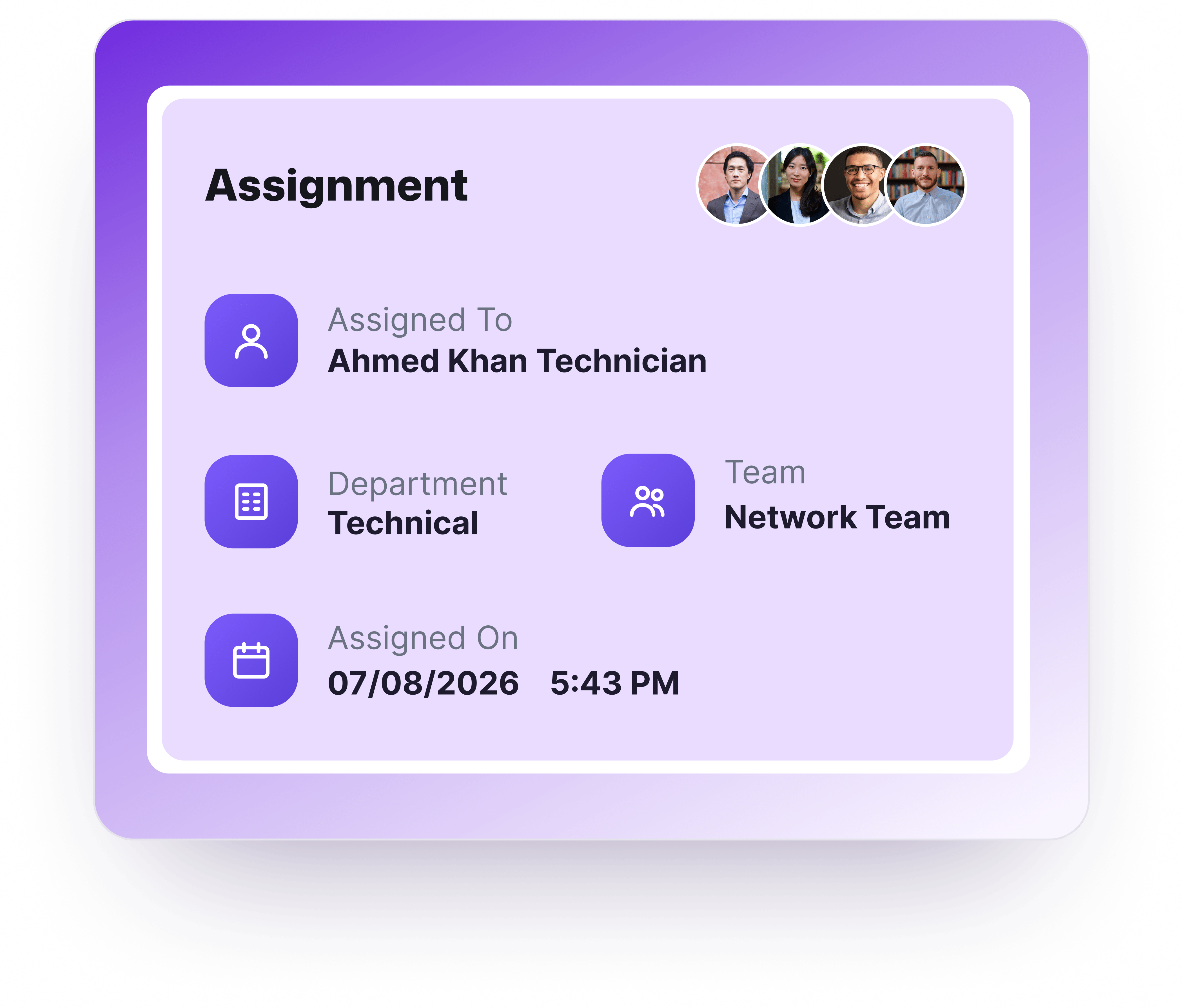 Team Assignments Details