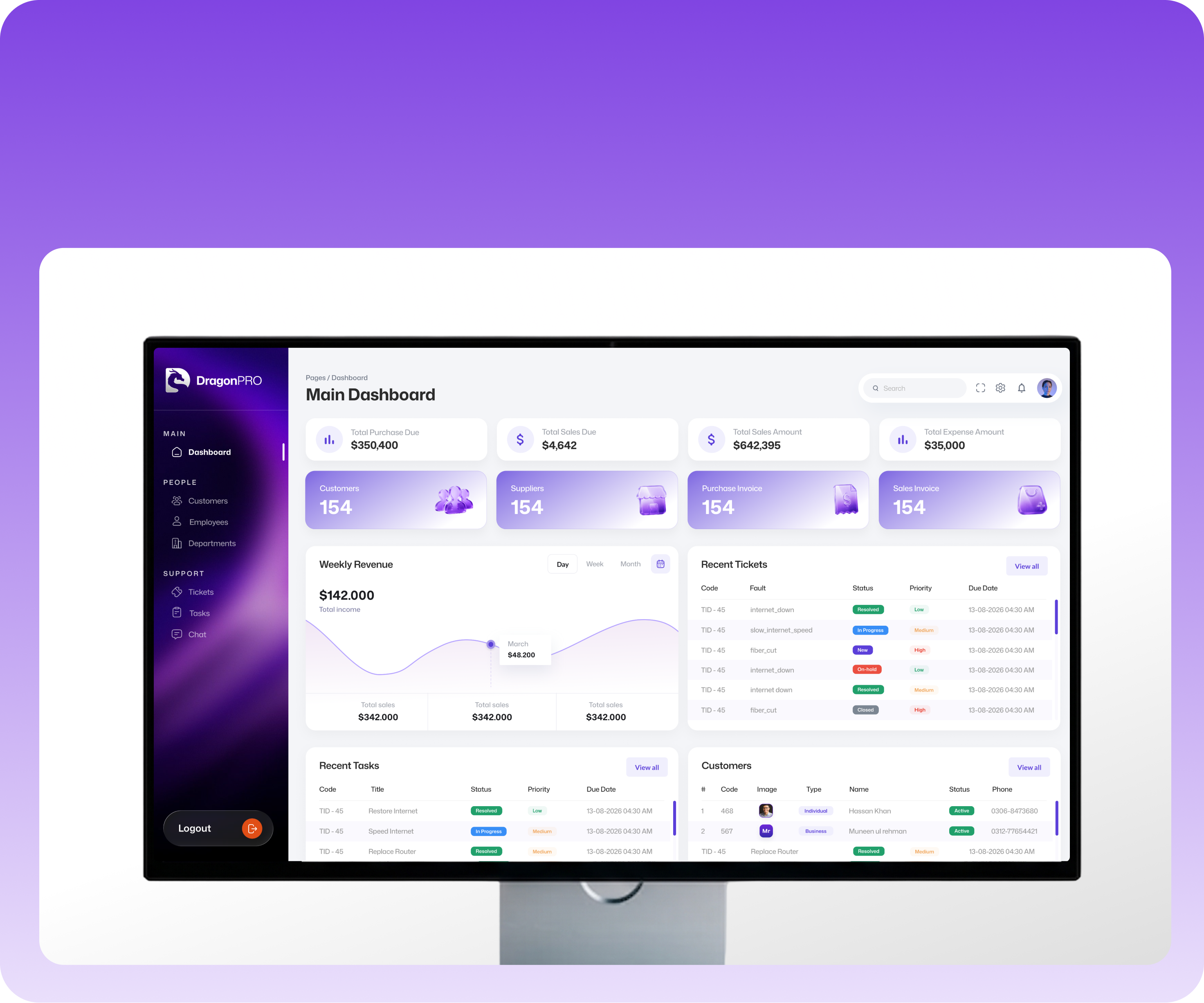 DragonPRO Desktop Dashboard